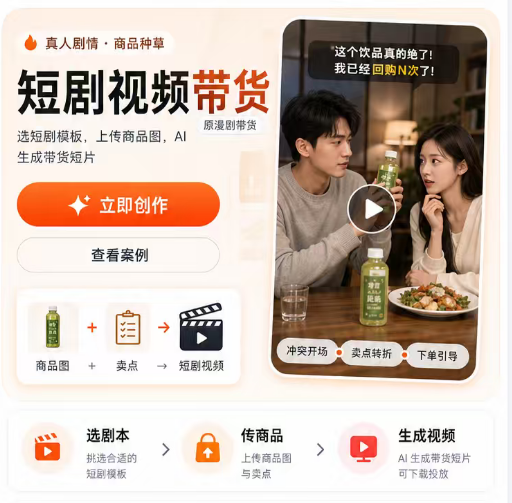 超级IP+漫剧短剧带货系统